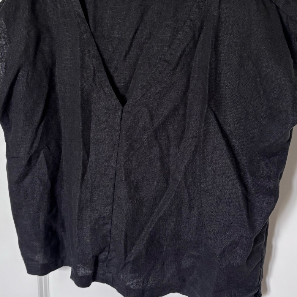 Women’s linen boxy crop
